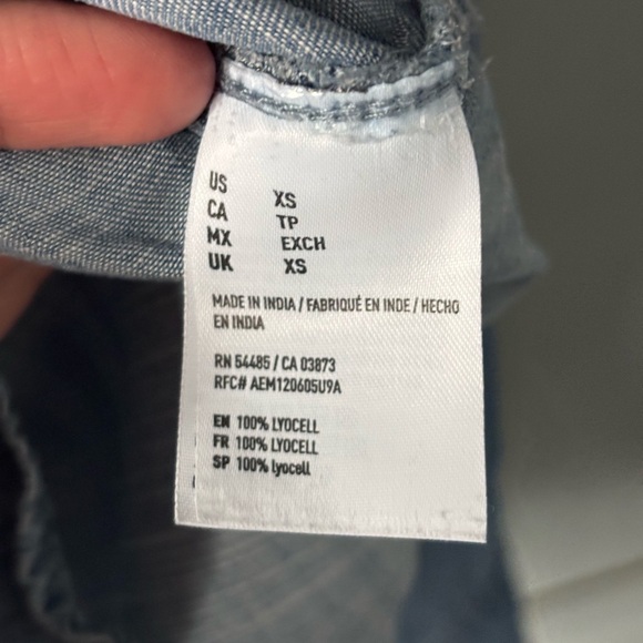 American Eagle Outfitters Blue Button Down Shirt - Picture 6 of 11